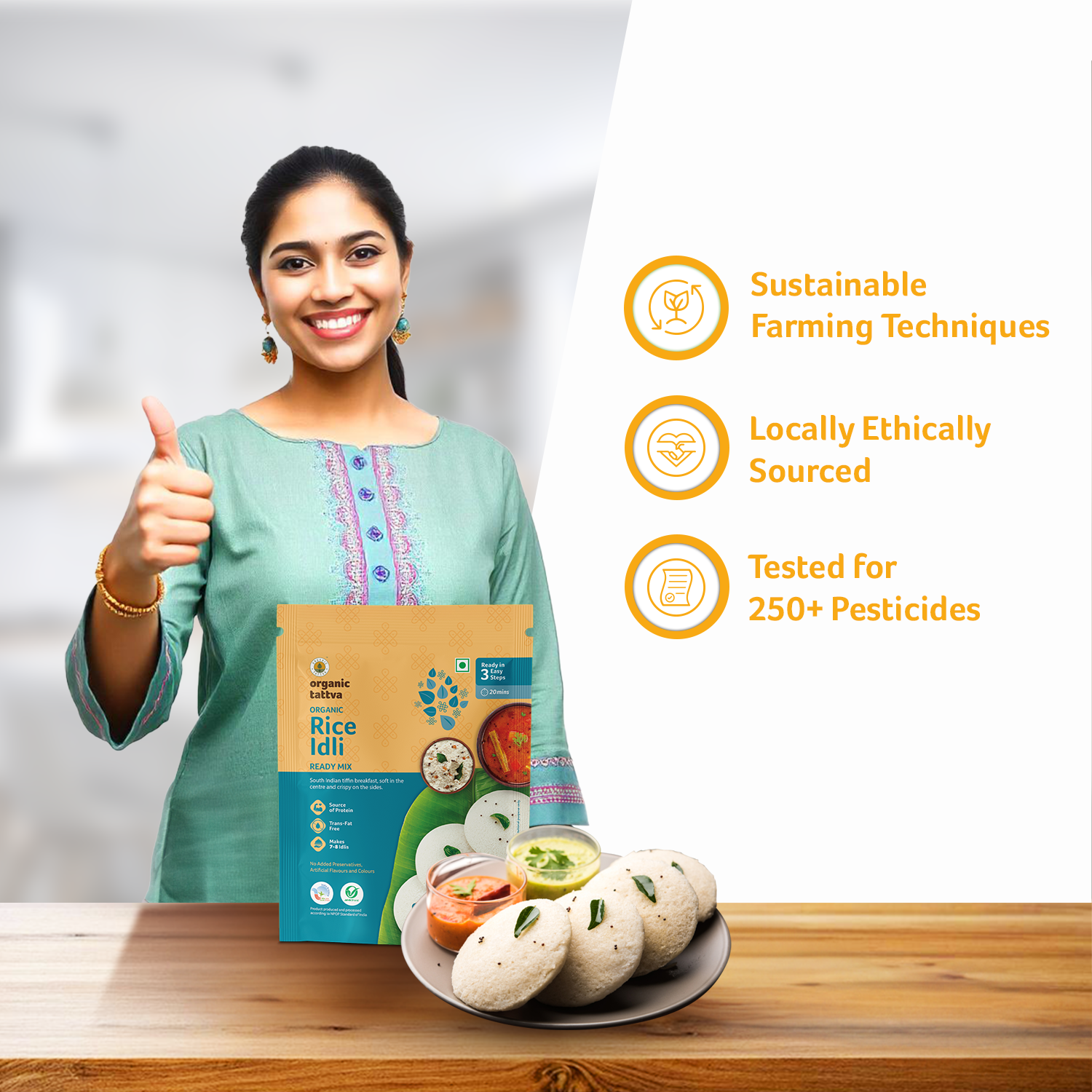 Organic Rice Idli Ready Mix