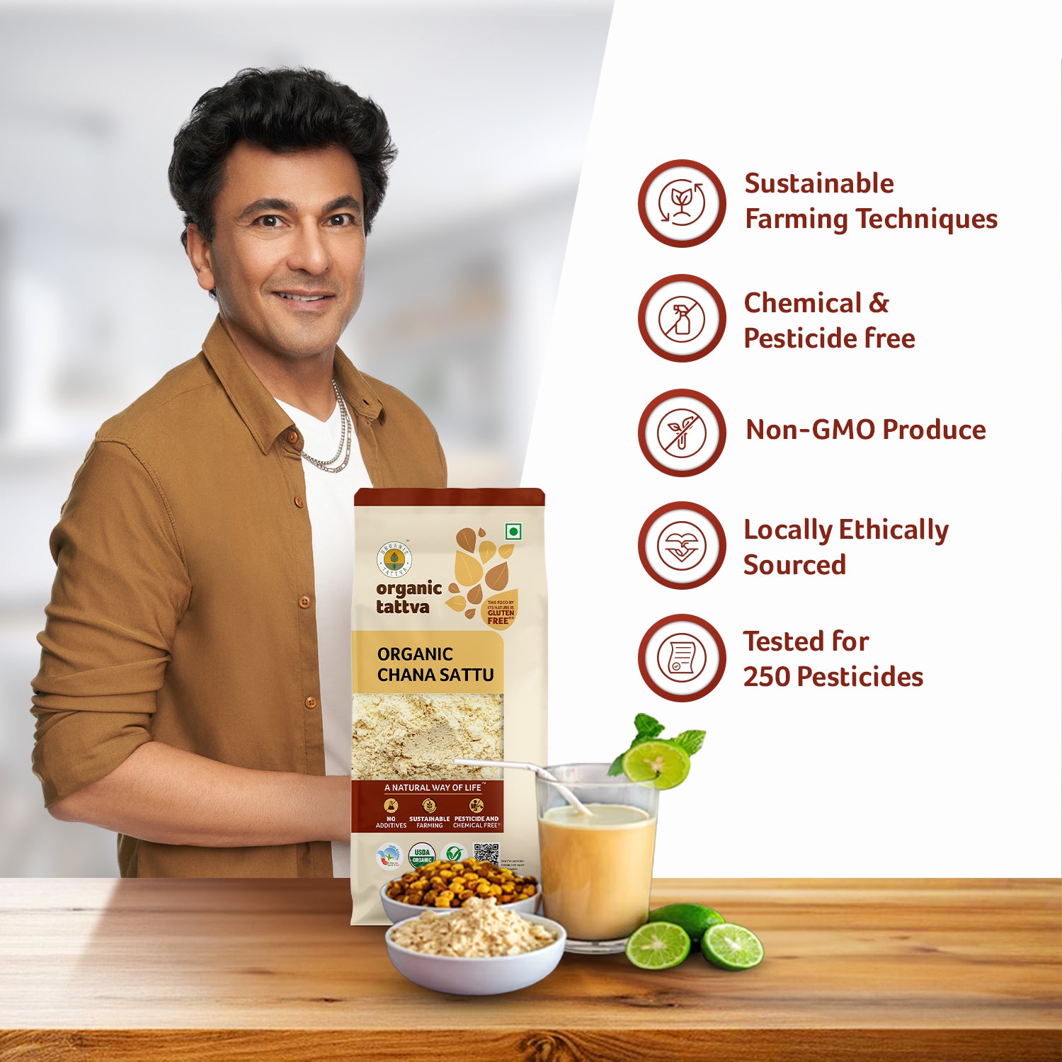 Organic Chana Sattu