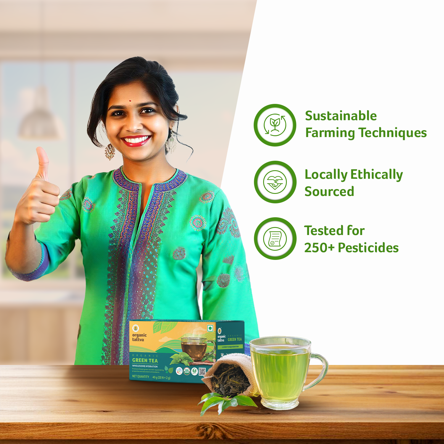 Organic Green Tea (20 teabags)