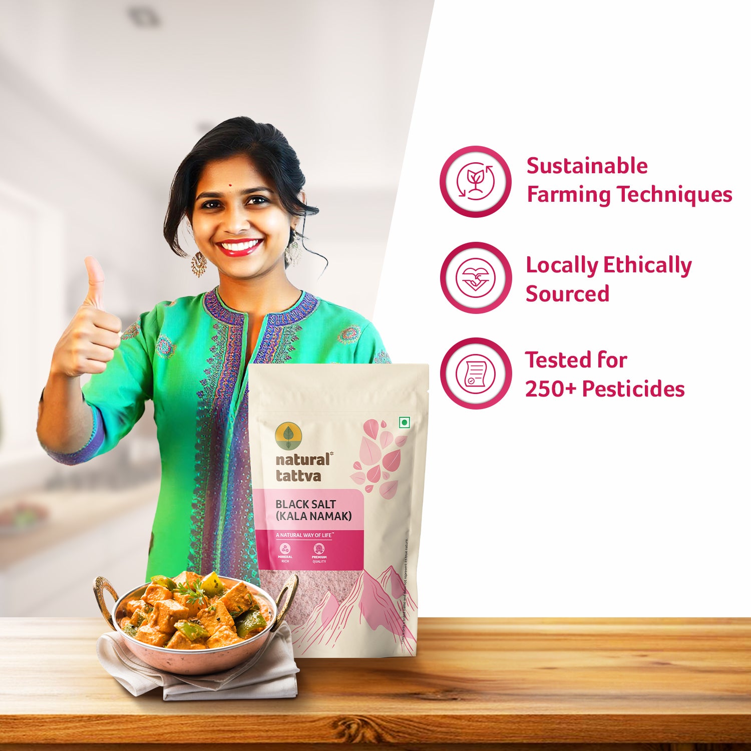 NATURAL TATTVA Black Salt