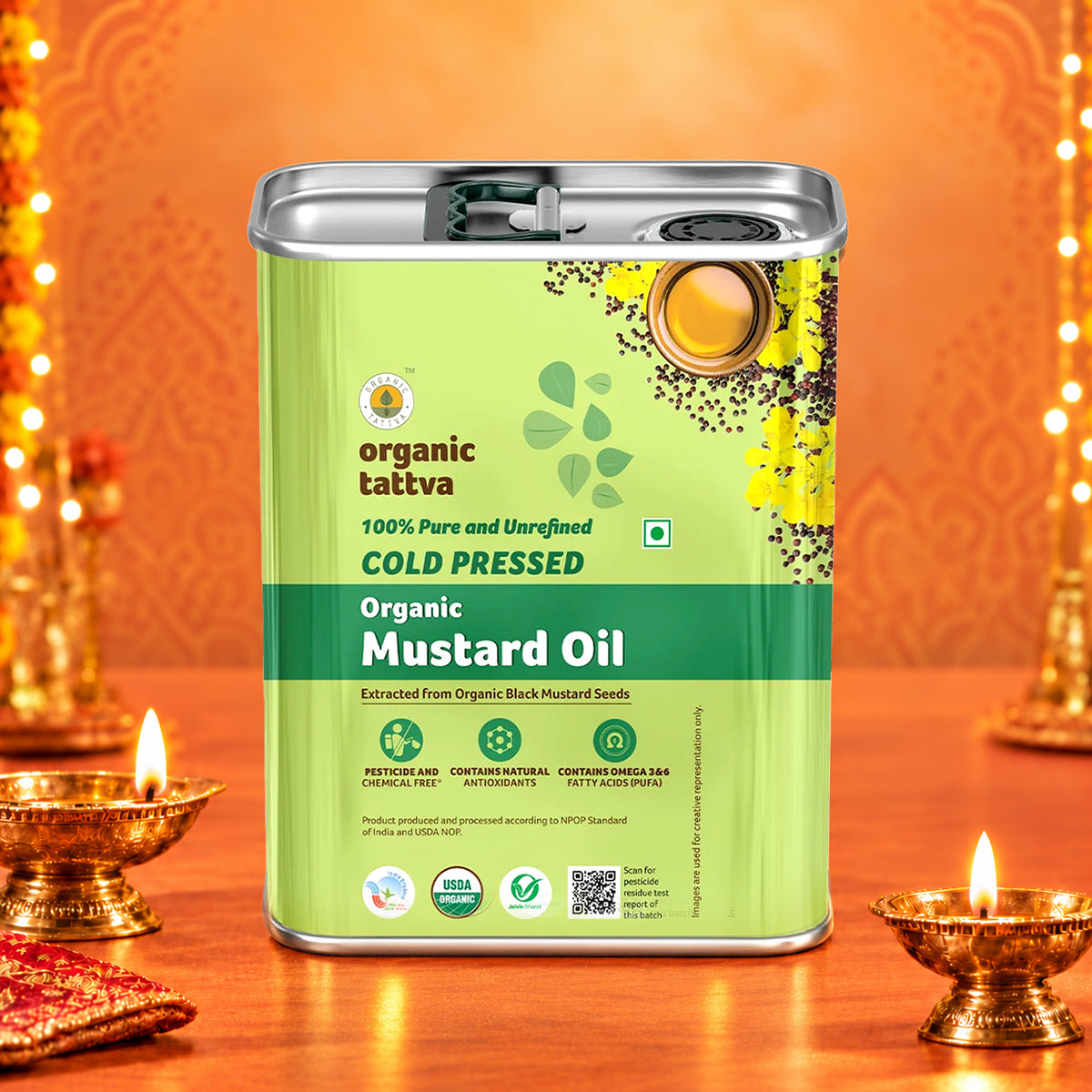 Cold Pressed Mustard Oil - 3Ltr