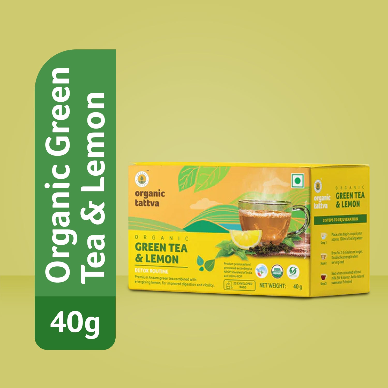 Organic Green Tea & Lemon