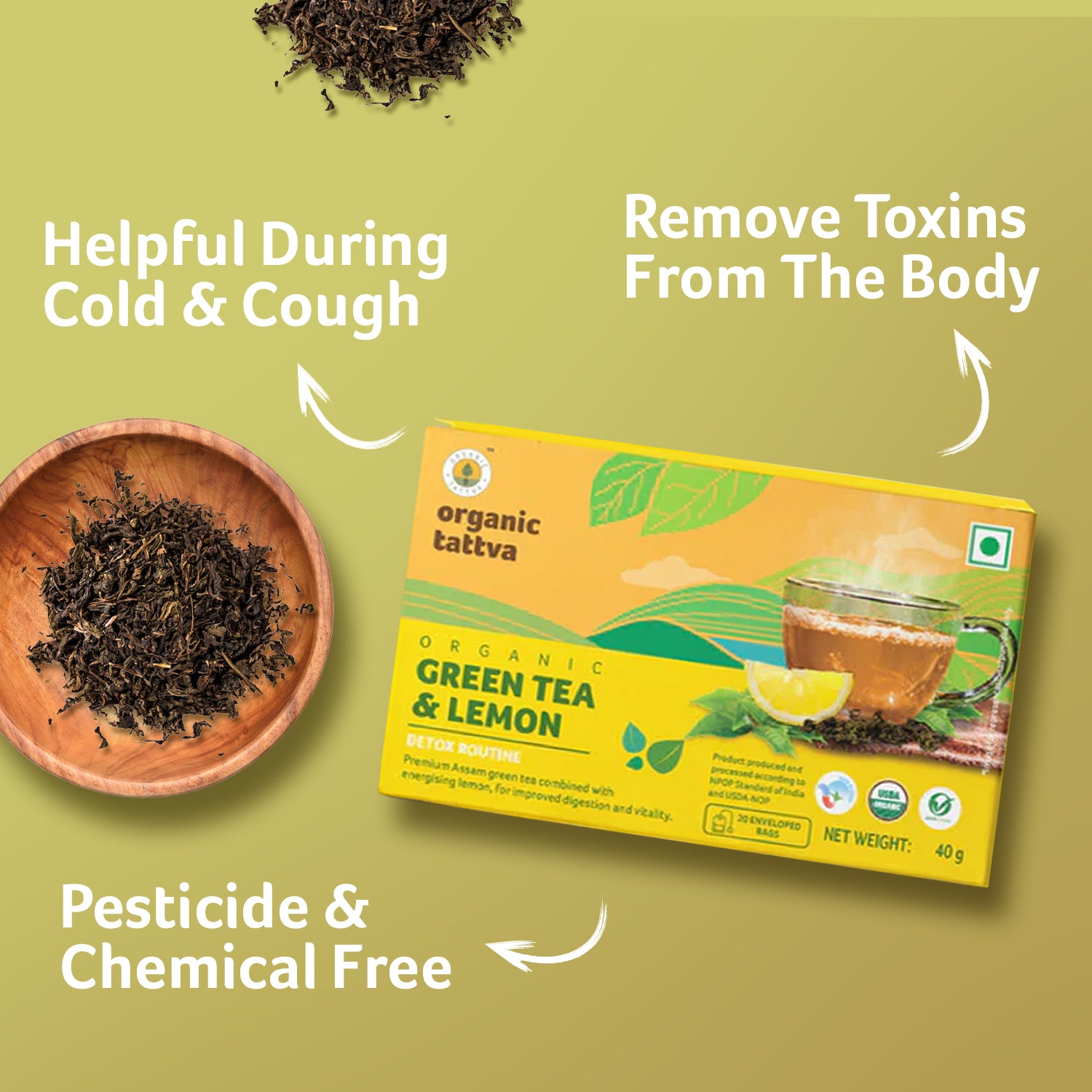 Organic Green Tea & Lemon