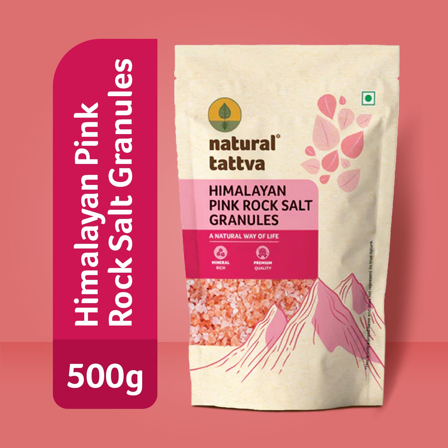 NATURAL TATTVA Himalayan Pink Salt Granules