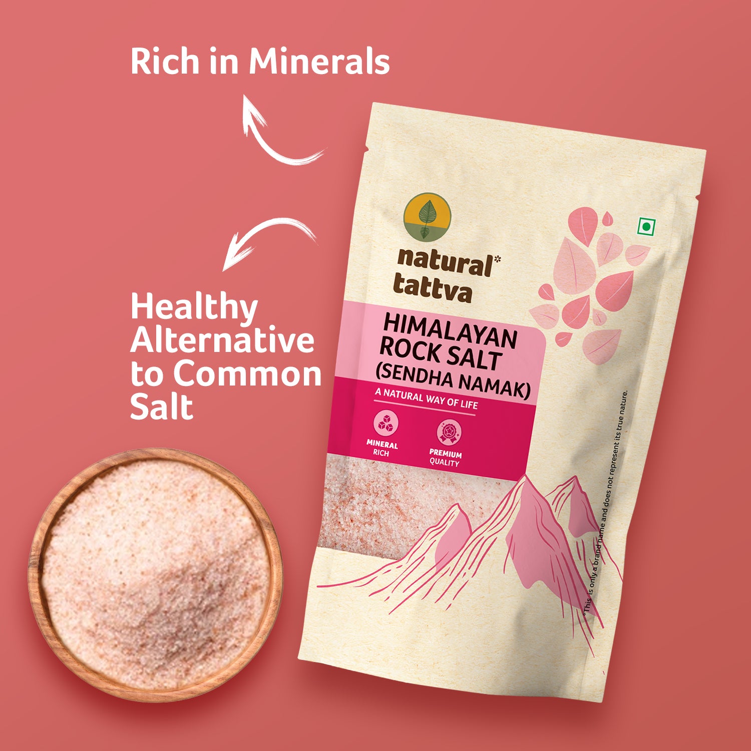 NATURAL TATTVA Himalayan Rock Salt (Sendha Namak)