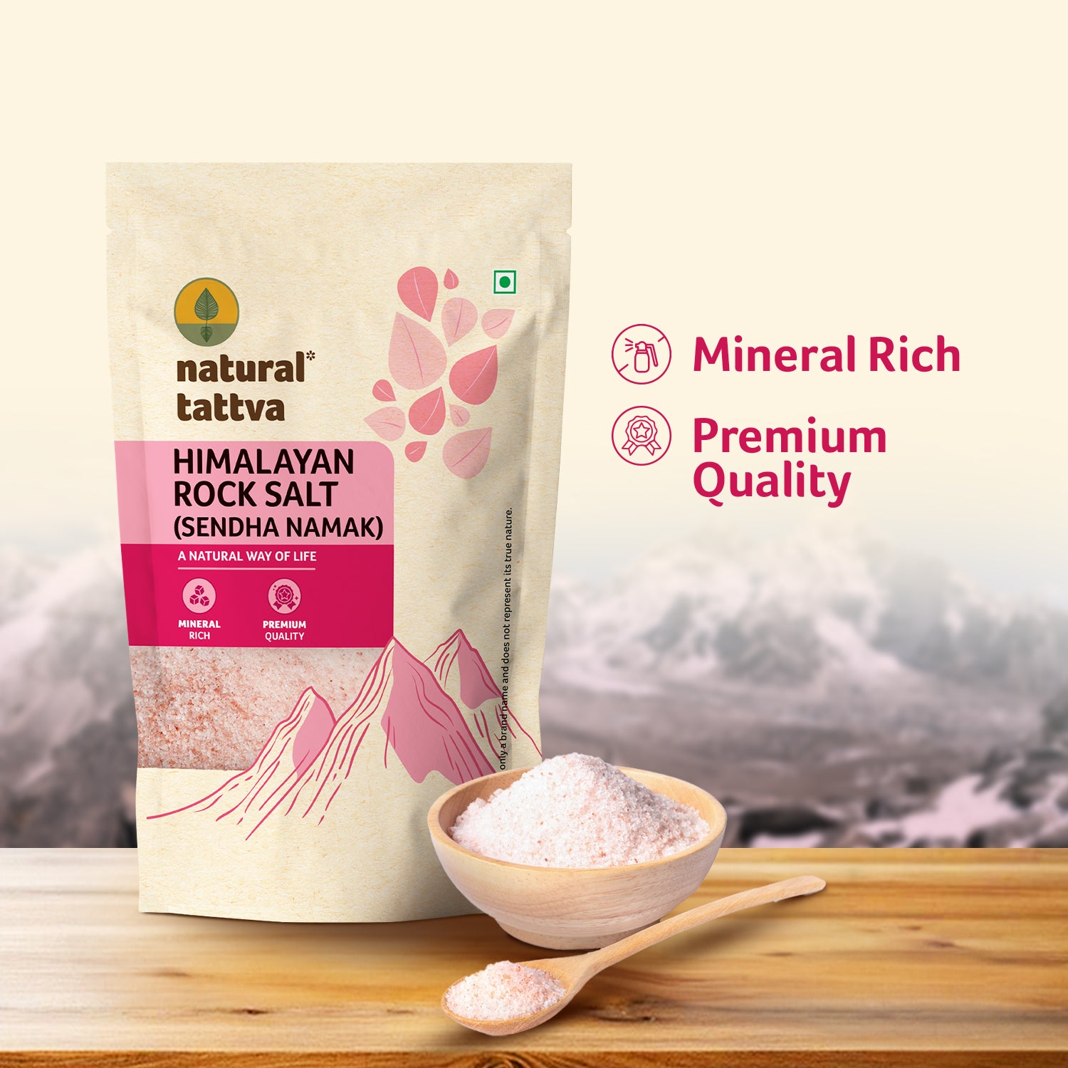 NATURAL TATTVA Himalayan Rock Salt (Sendha Namak)
