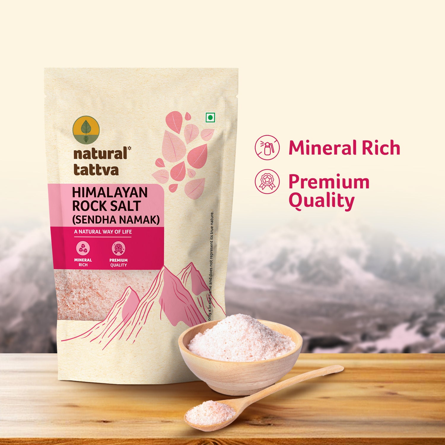 NATURAL TATTVA Himalayan Rock Salt (Sendha Namak)