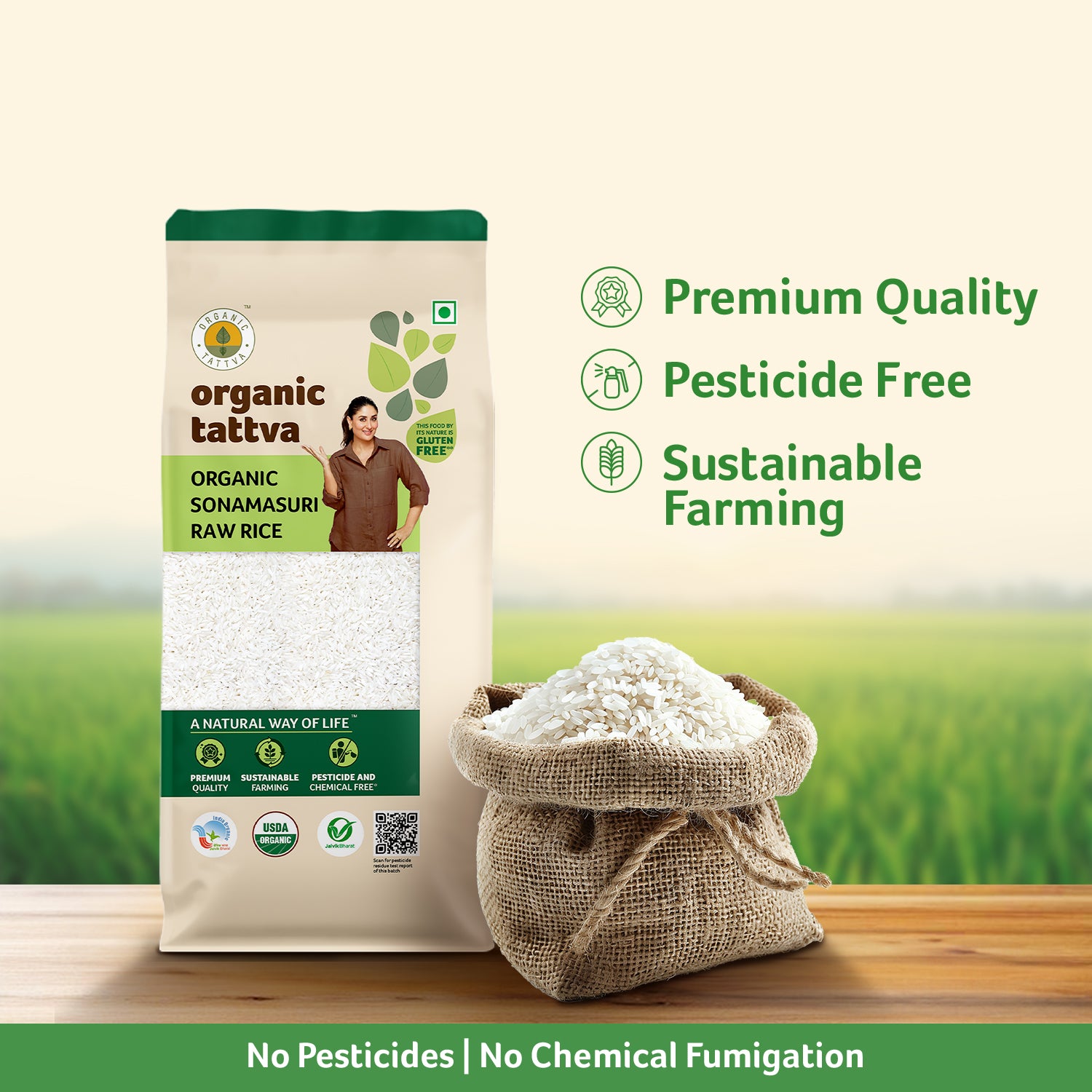 Organic Sonamasuri Rice White