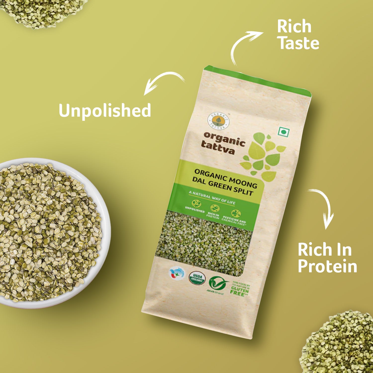 Organic Moong Dal Green Split