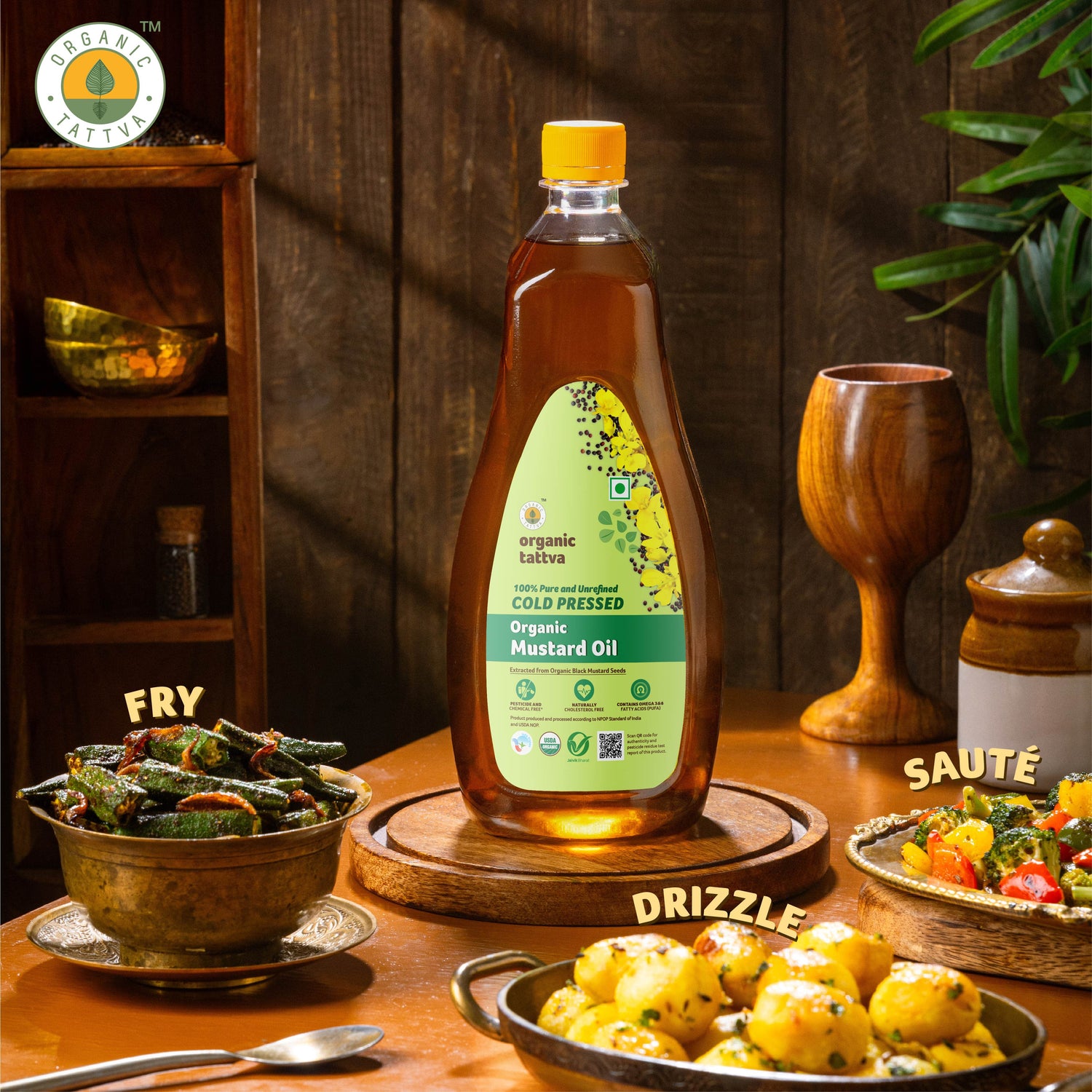 Organic Cold Pressed Mustard Oil