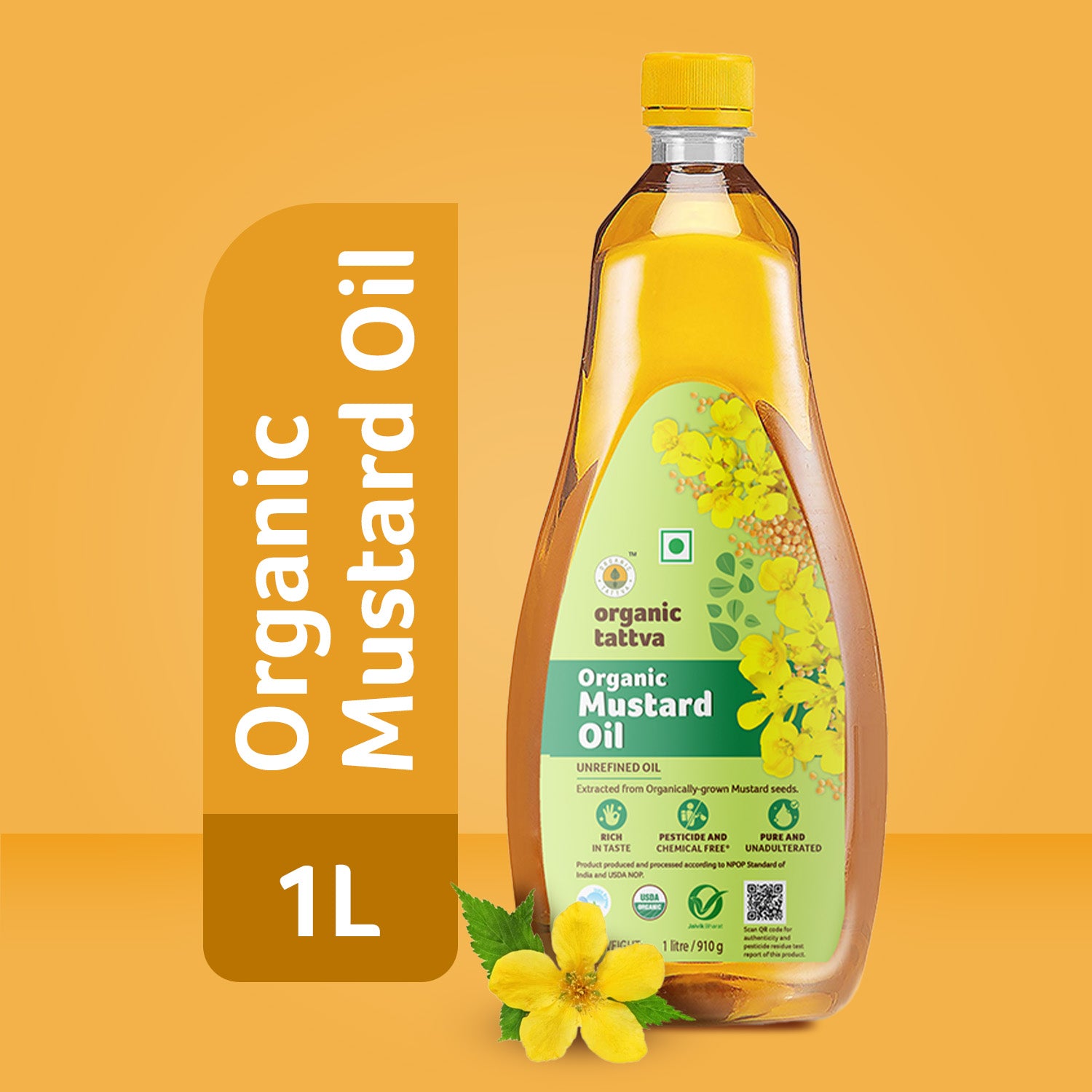 Organic Cold Pressed Mustard Oil