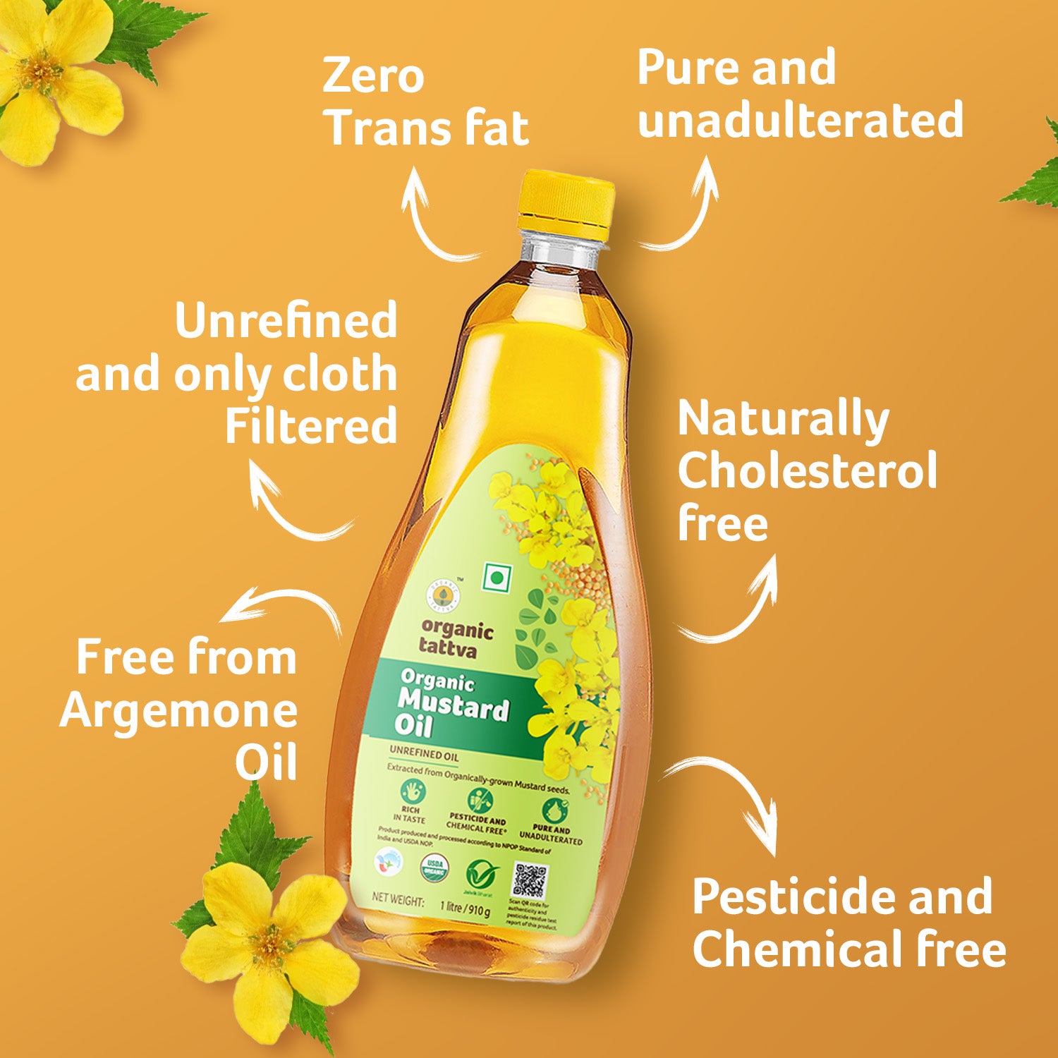 Organic Cold Pressed Mustard Oil