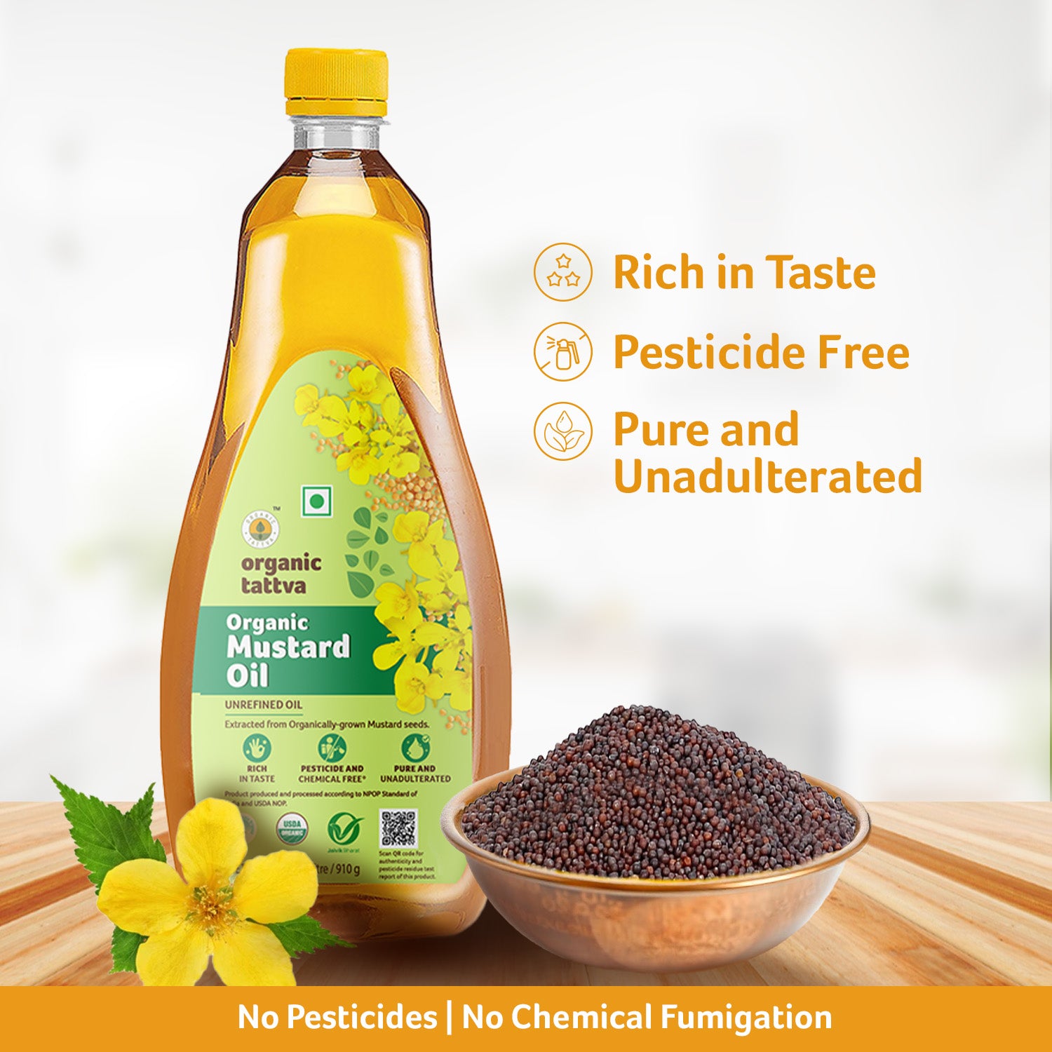 Organic Cold Pressed Mustard Oil