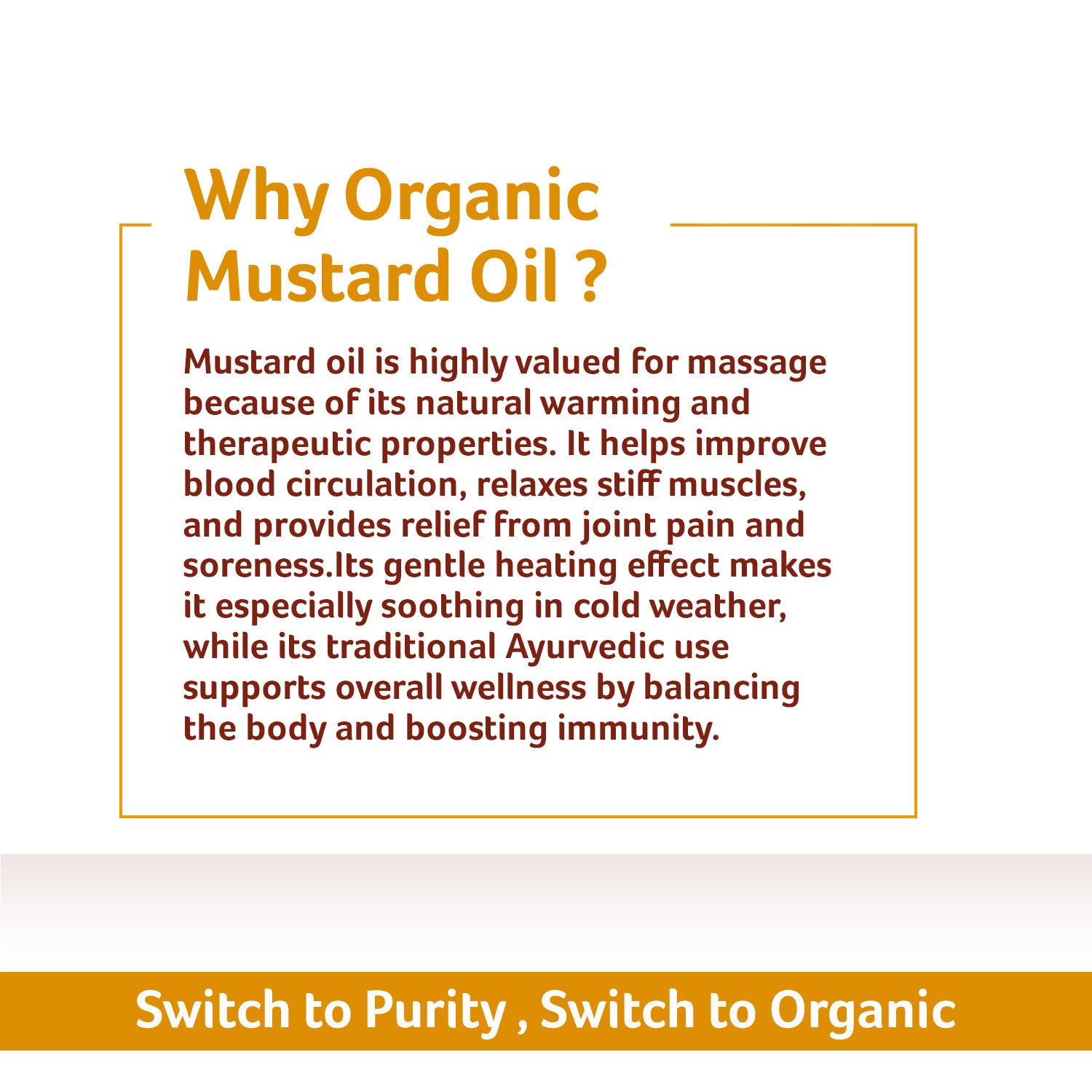 USA - Organic Mustard Oil for Hair and Massage