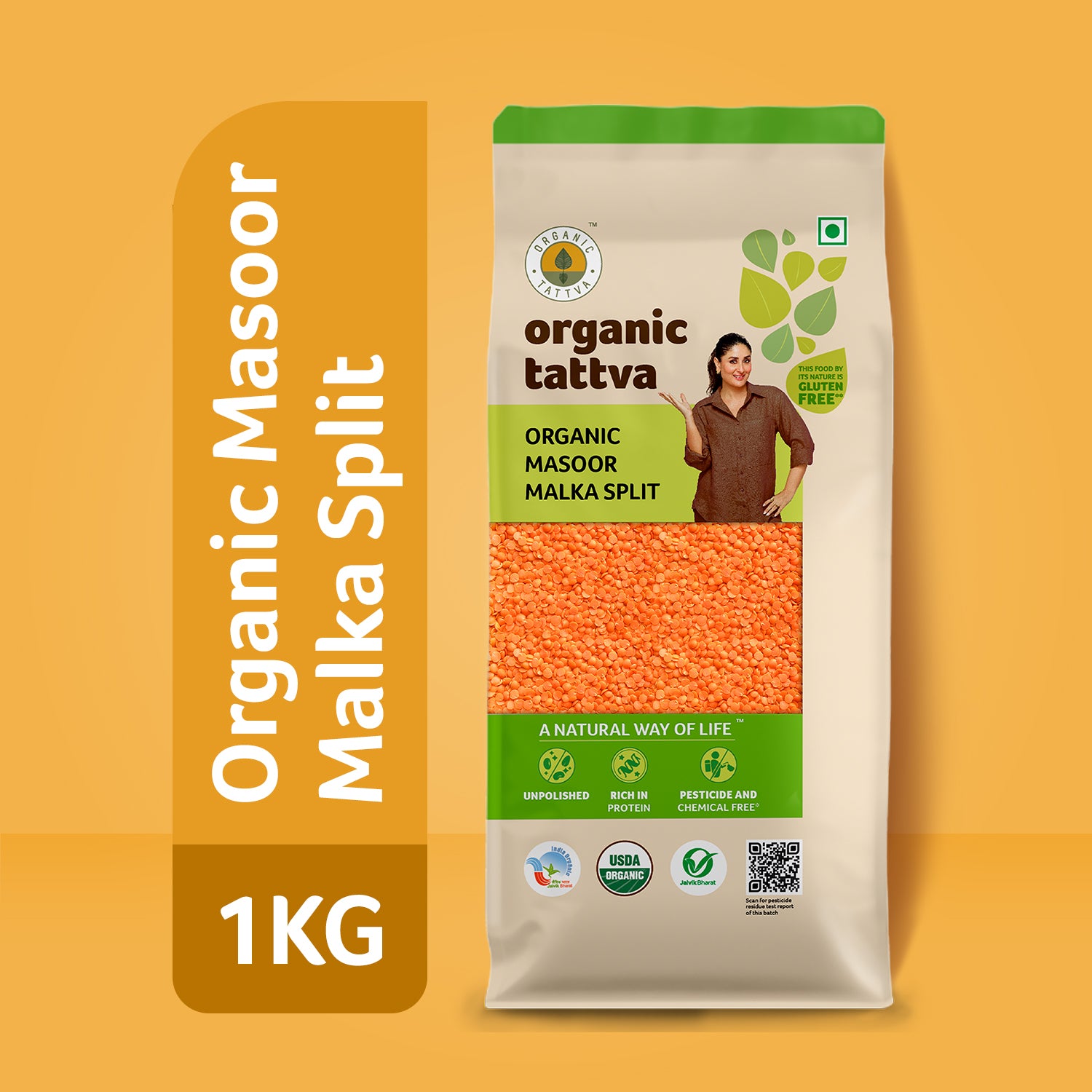 Organic Masoor Malka Split