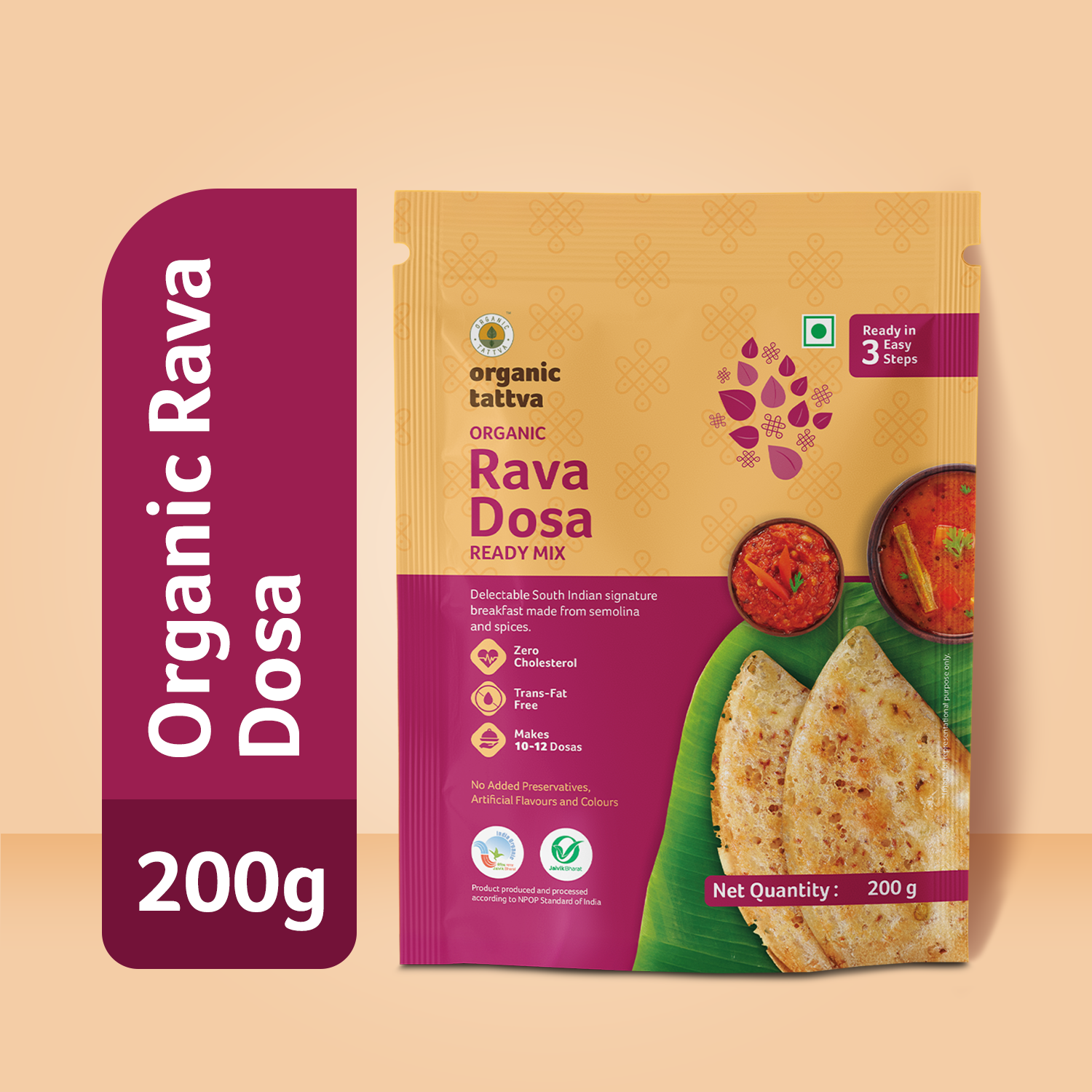 Organic Rava Dosa Ready Mix