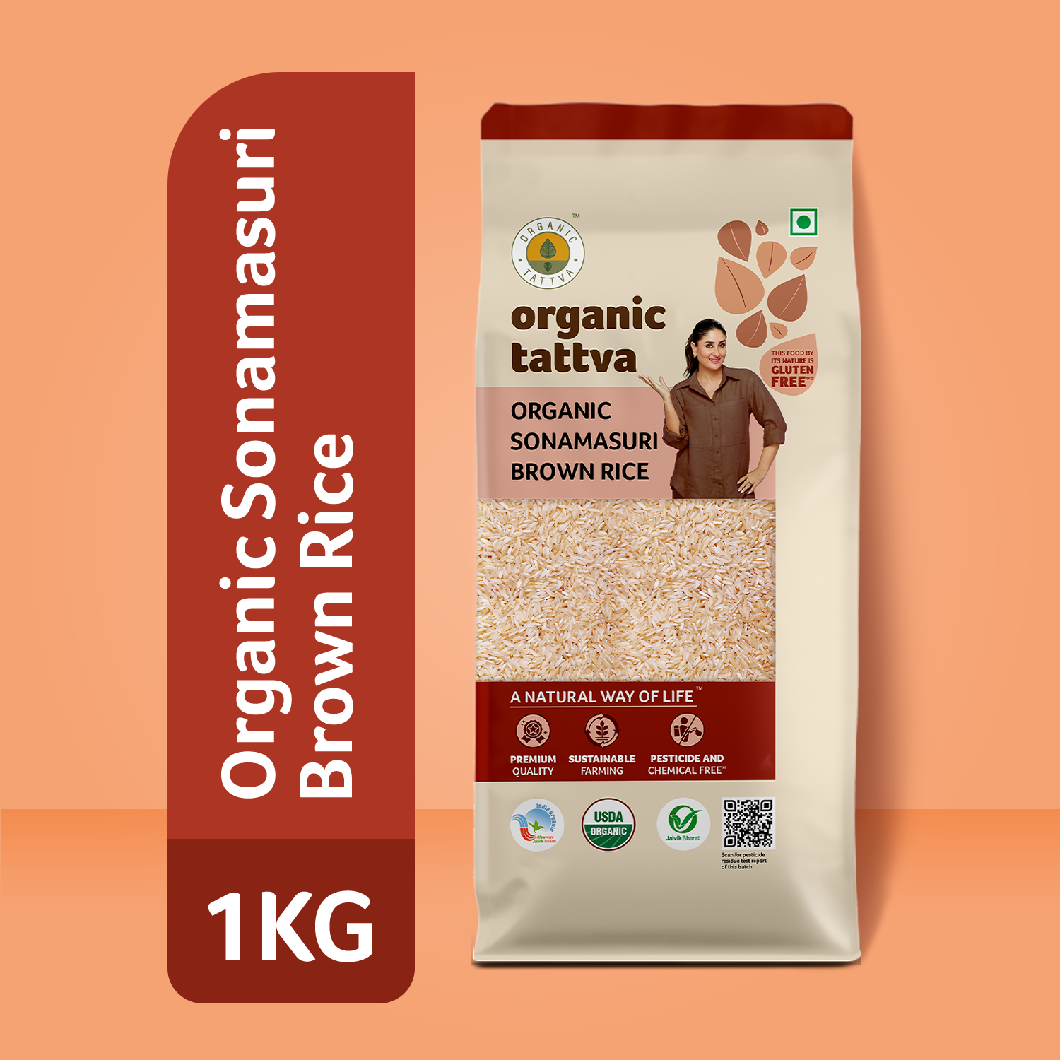 Organic Sonamasuri Brown Rice
