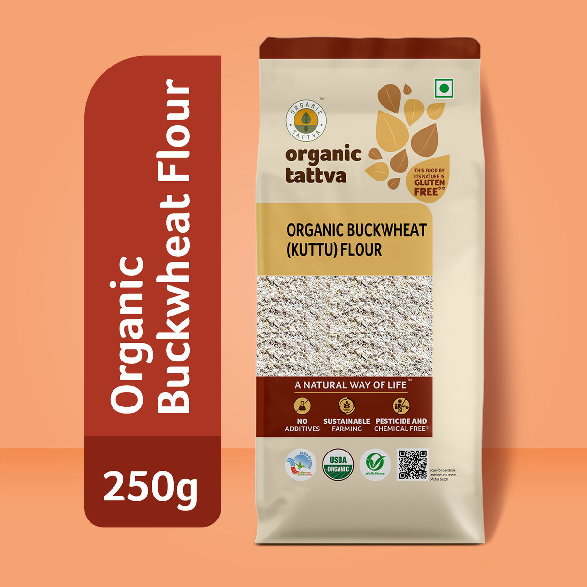 Organic Buckwheat (Kuttu) Flour