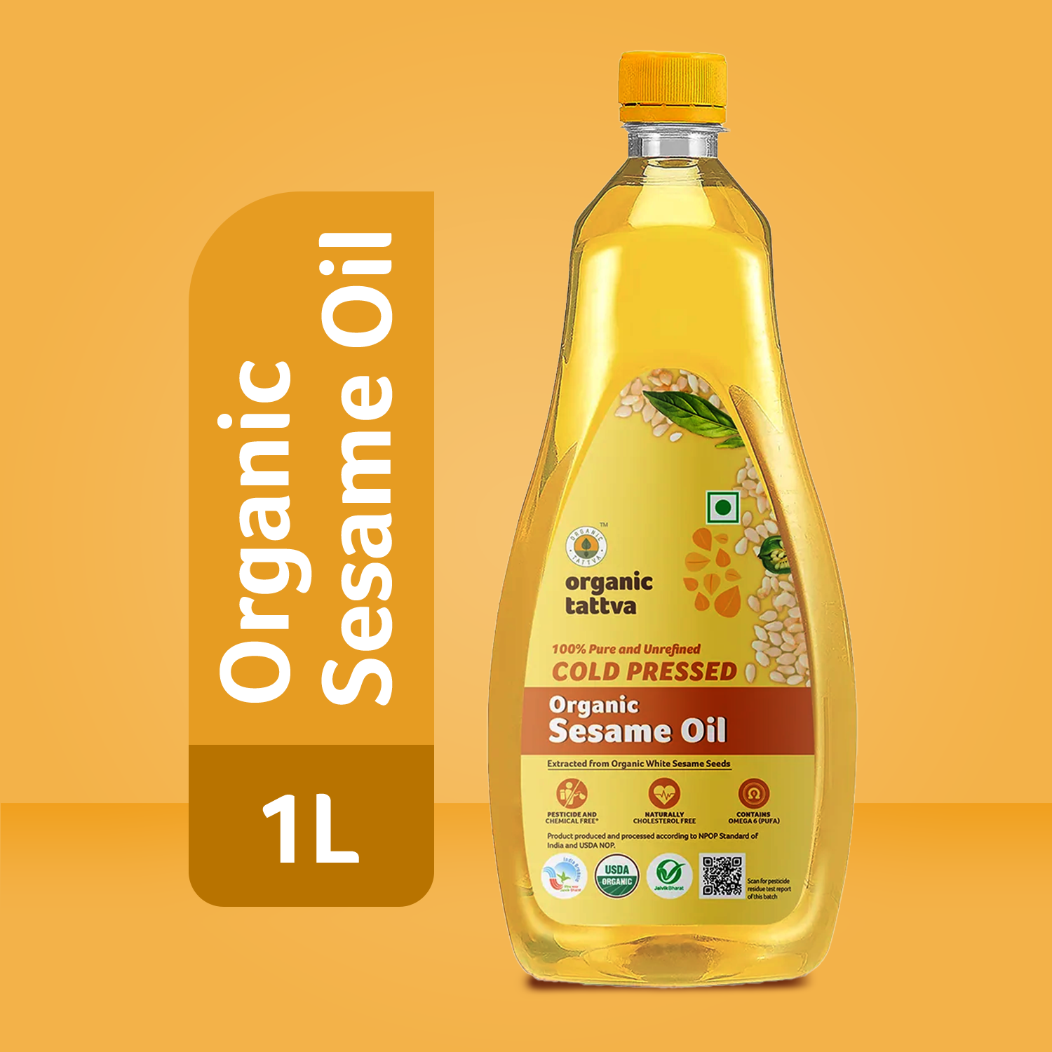Organic Cold Pressed Sesame Oil
