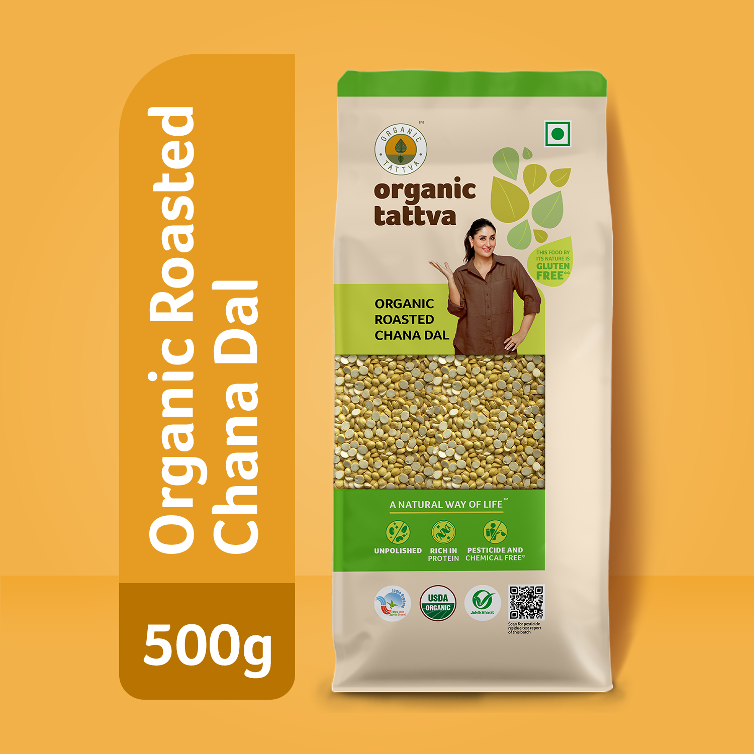 Organic Roasted Chana Dal