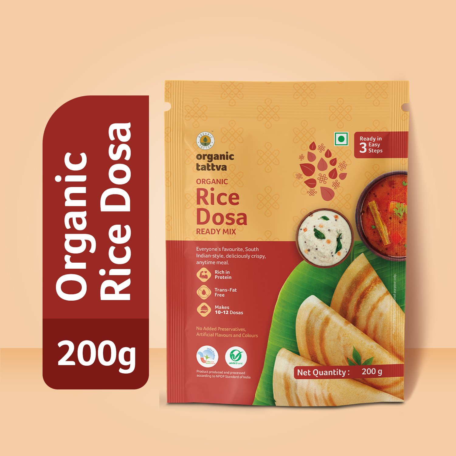 Organic Rice Dosa Ready Mix