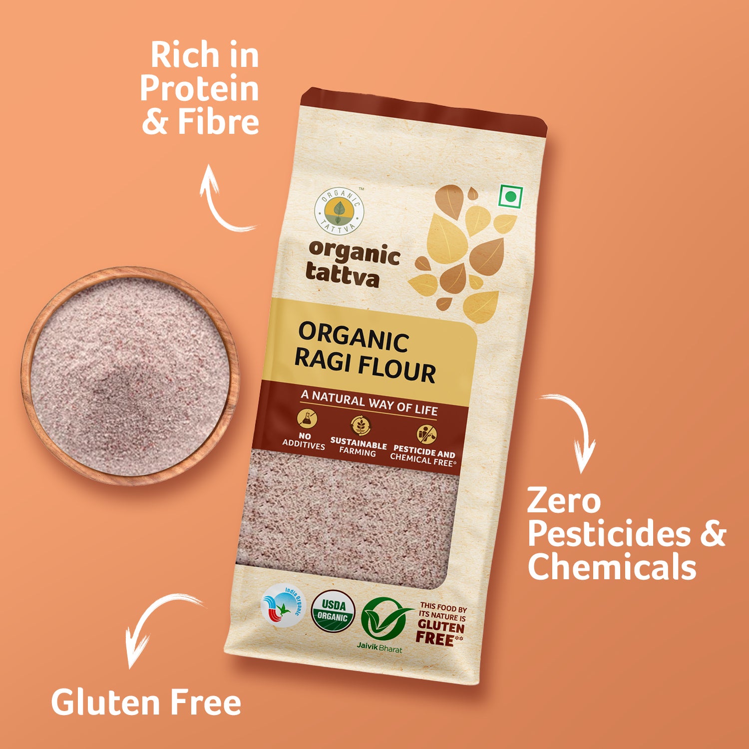 Organic Ragi Buy Organic Ragi Flour Online – Healthy & Nutritious – Organic Tattva
