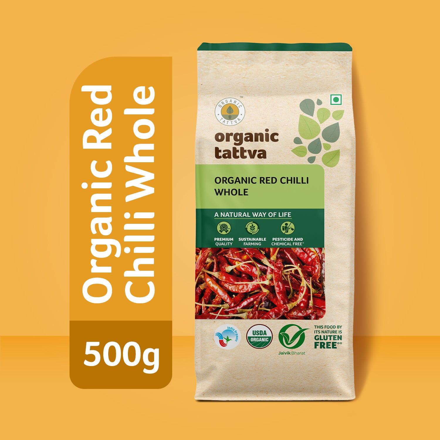 Organic Red Chilli Whole