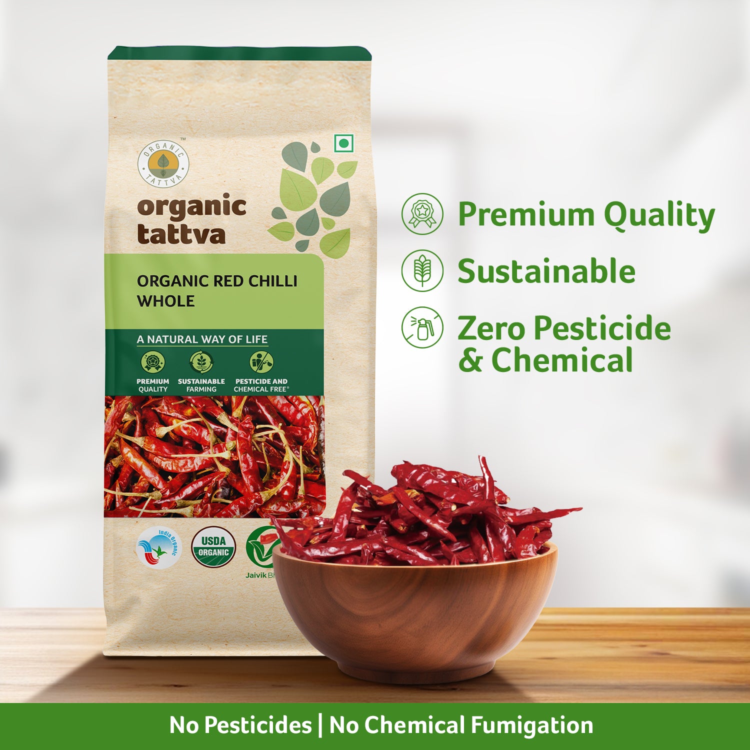 Organic Red Chilli Whole