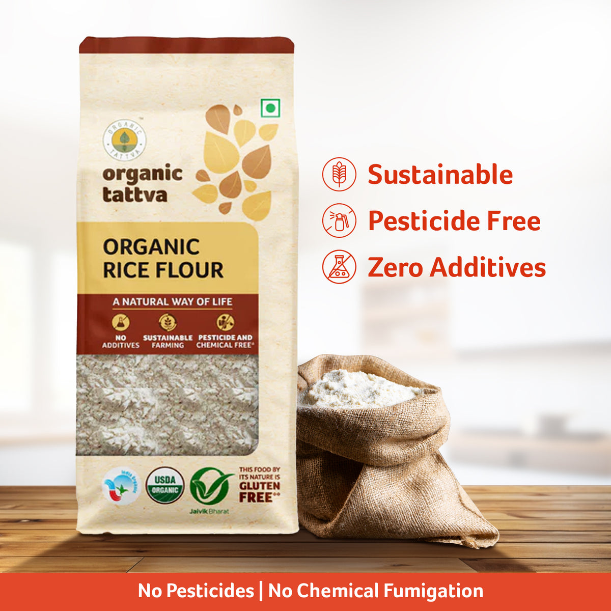 Only Rice Flour Buy Organic Rice Flour Online – Pure, Gluten-Free & Healthy – Organic ...