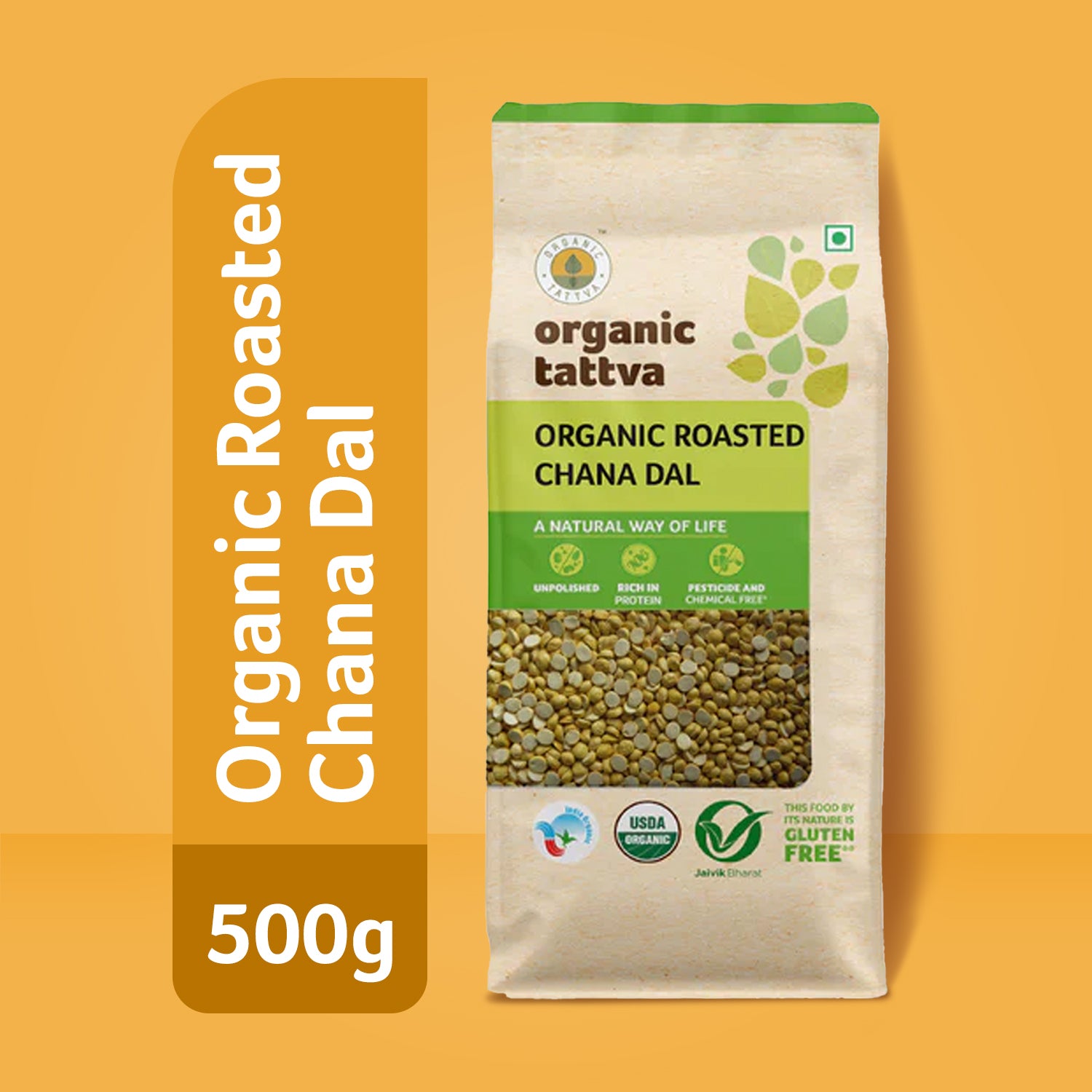 Organic Roasted Chana Dal
