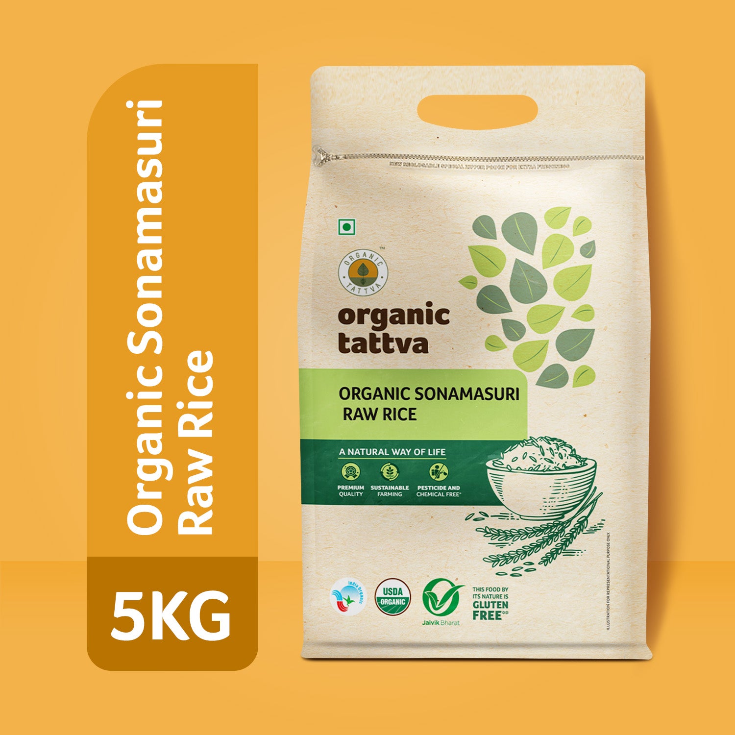 Organic Sonamasuri Rice White