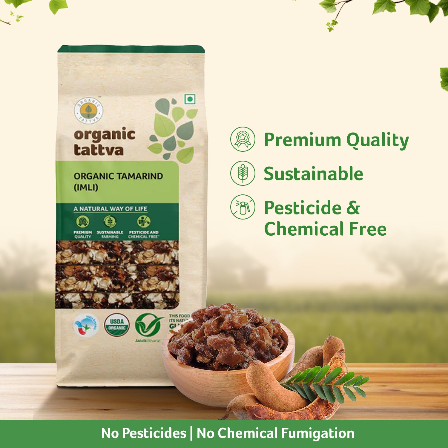 Organic Tamarind Whole