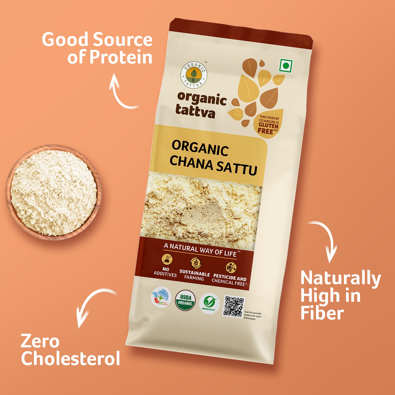 Organic Chana Sattu