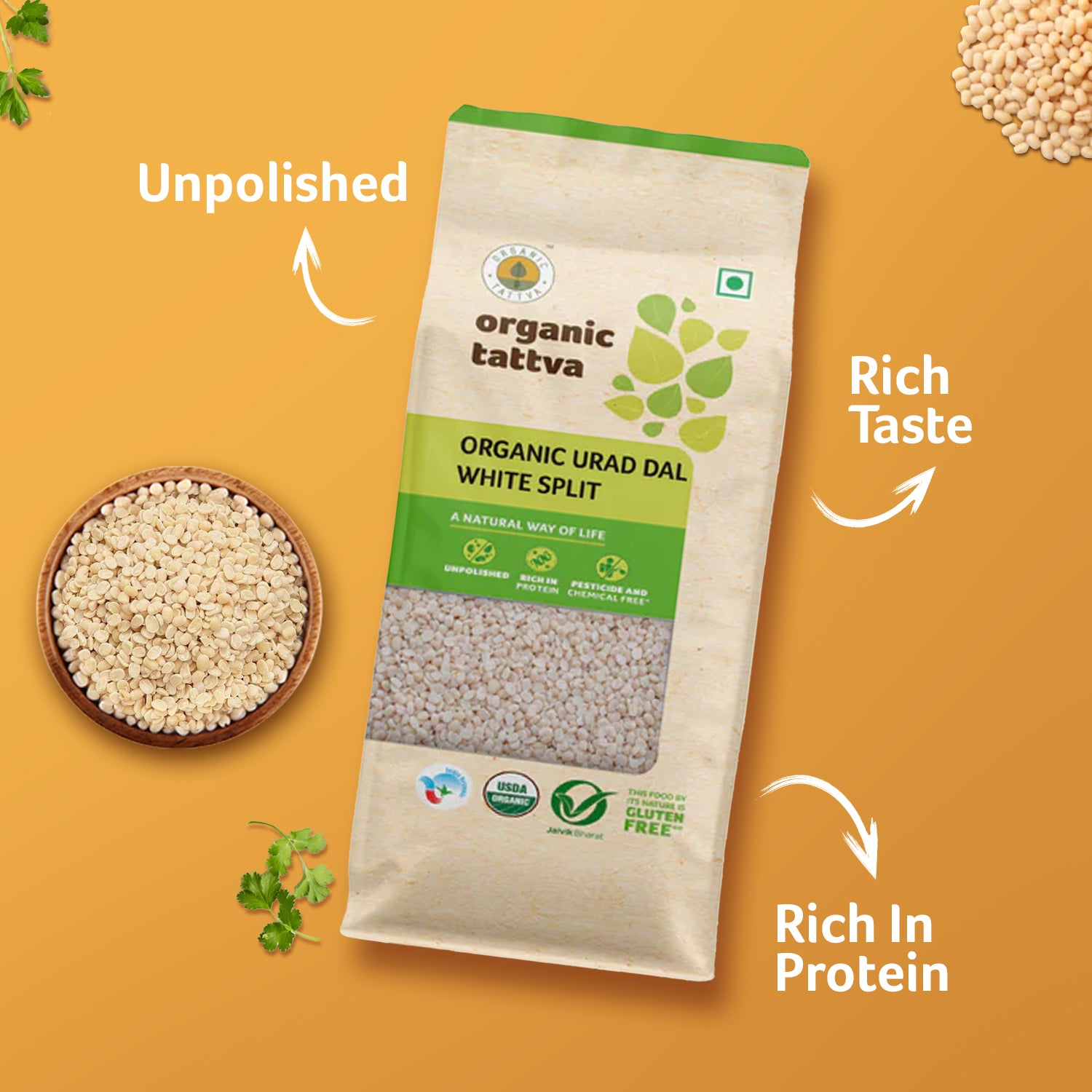 Organic Urad Dal White Split
