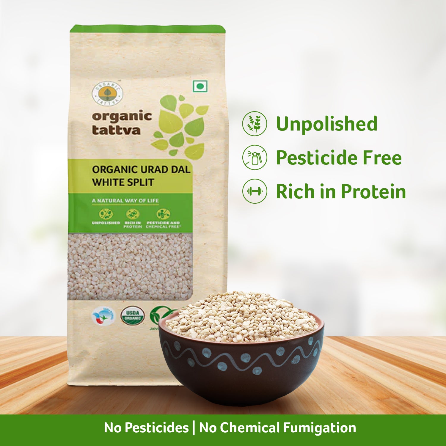Organic Urad Dal White Split