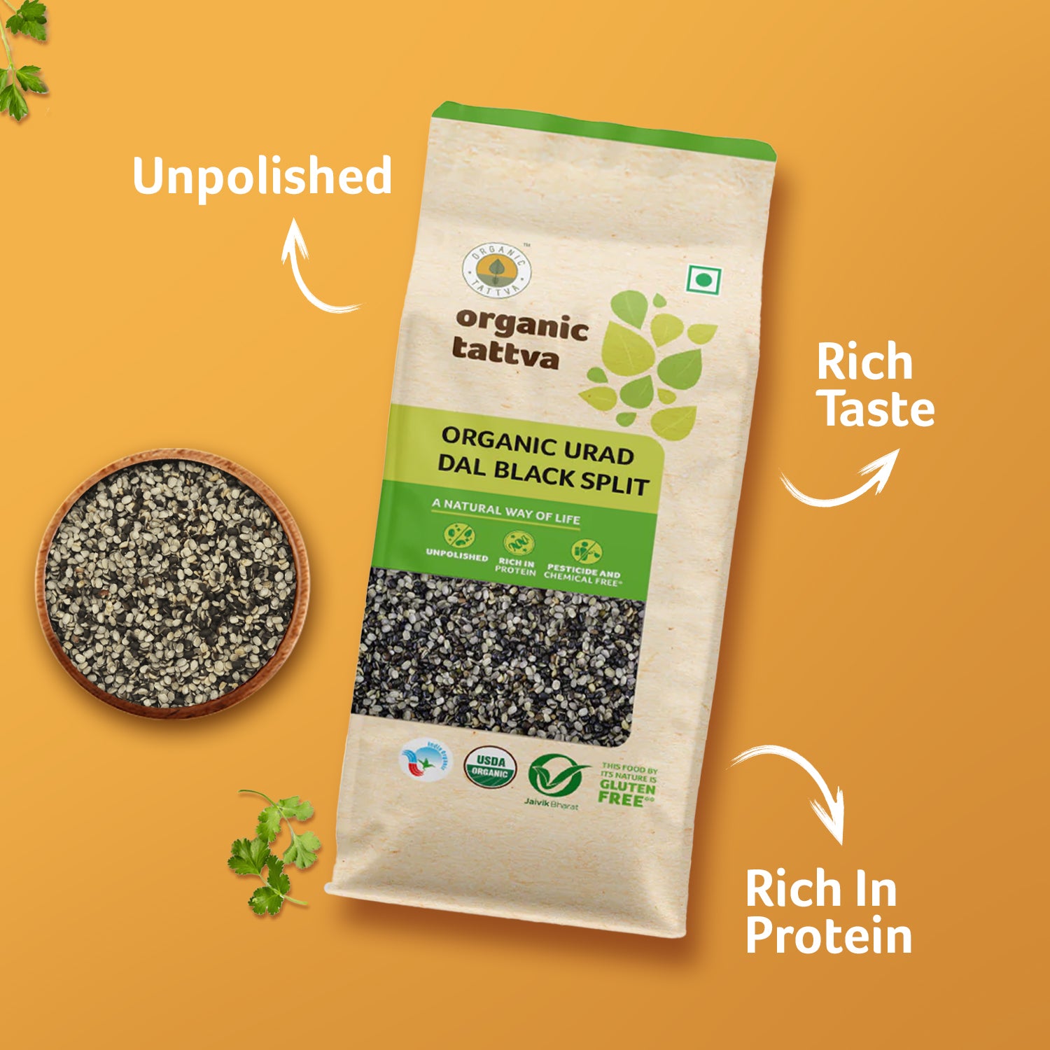 Organic Urad Dal Black Split