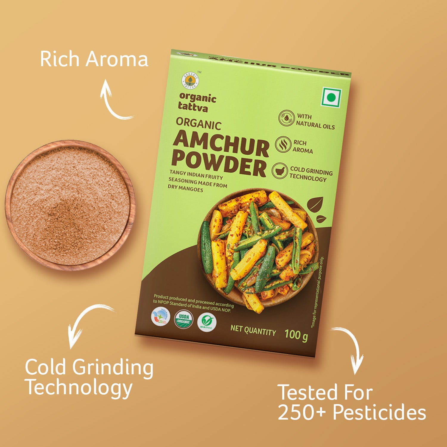 Organic Amchur (Dry Mango) Powder