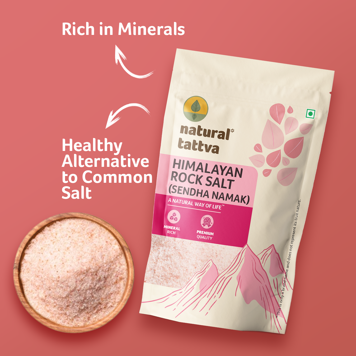 NATURAL TATTVA Himalayan Rock Salt (Sendha Namak)