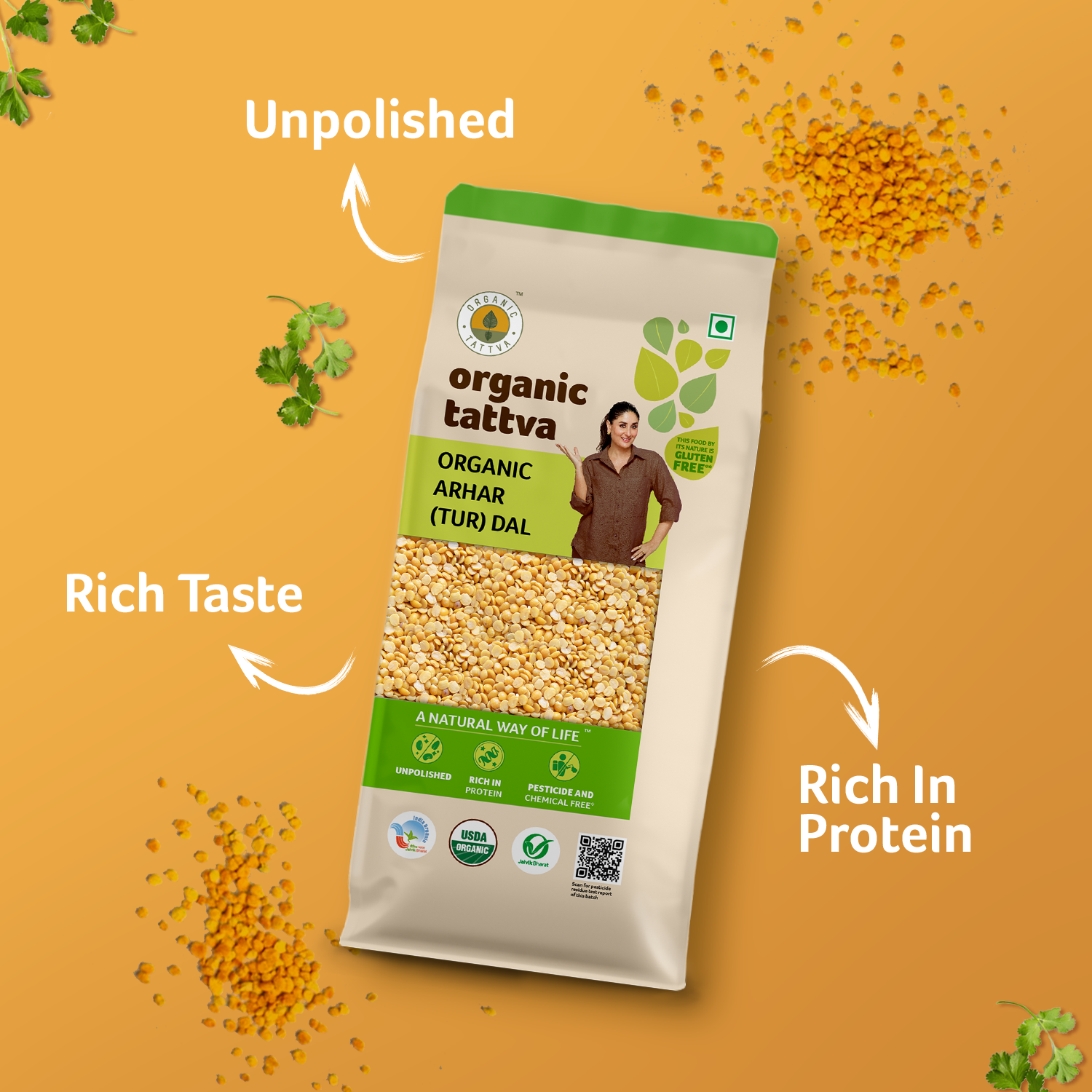 Organic Arhar (Tur) Dal