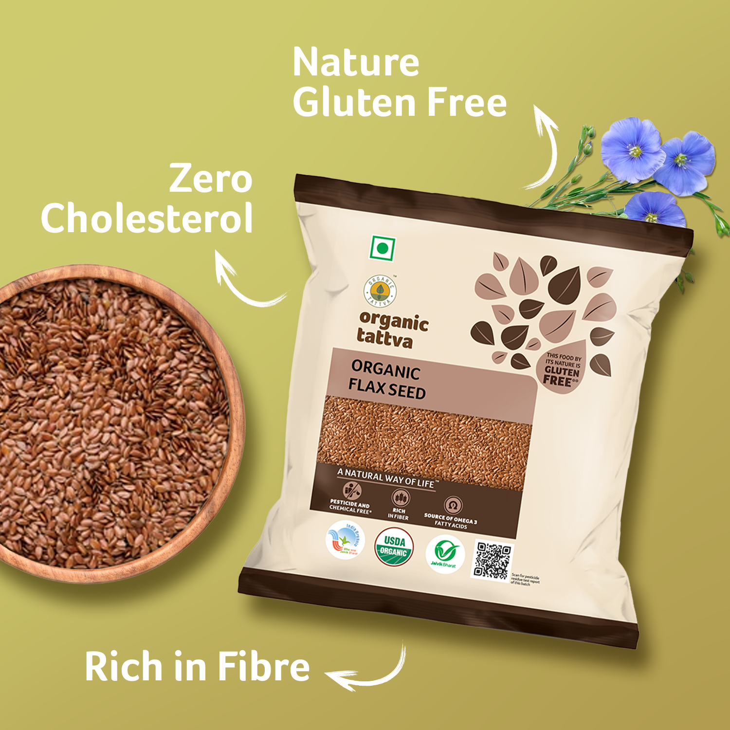 Shop Organic Flax Seeds 