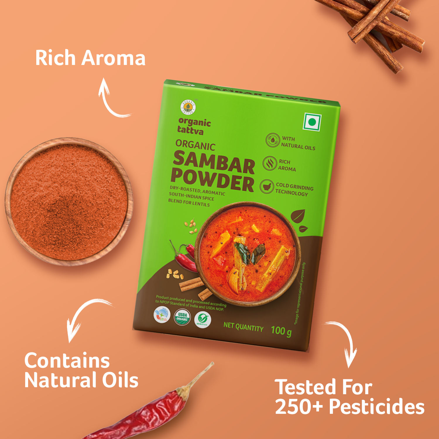 Organic Sambar Powder