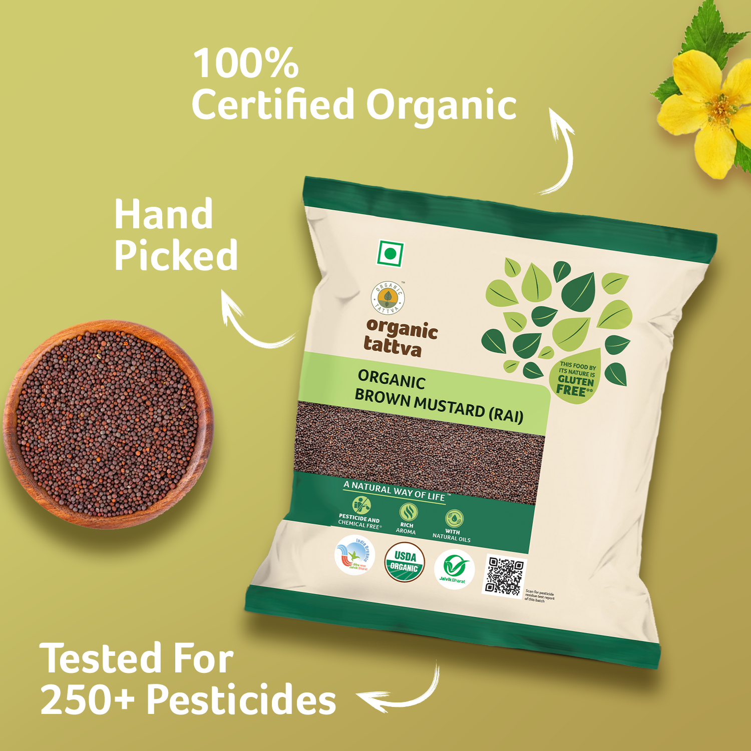 Organic Brown Mustard (Rai)