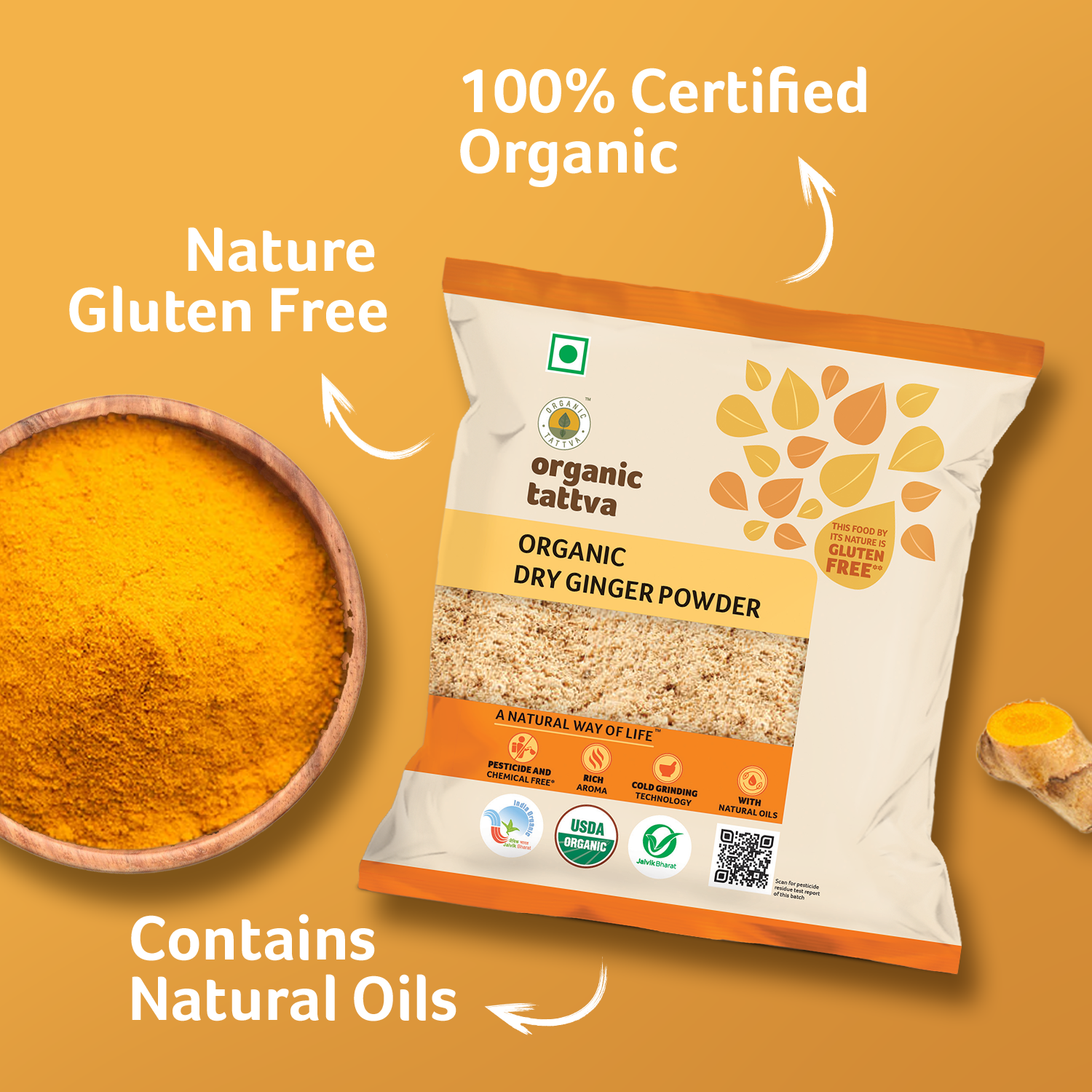 Organic Dry Ginger Powder