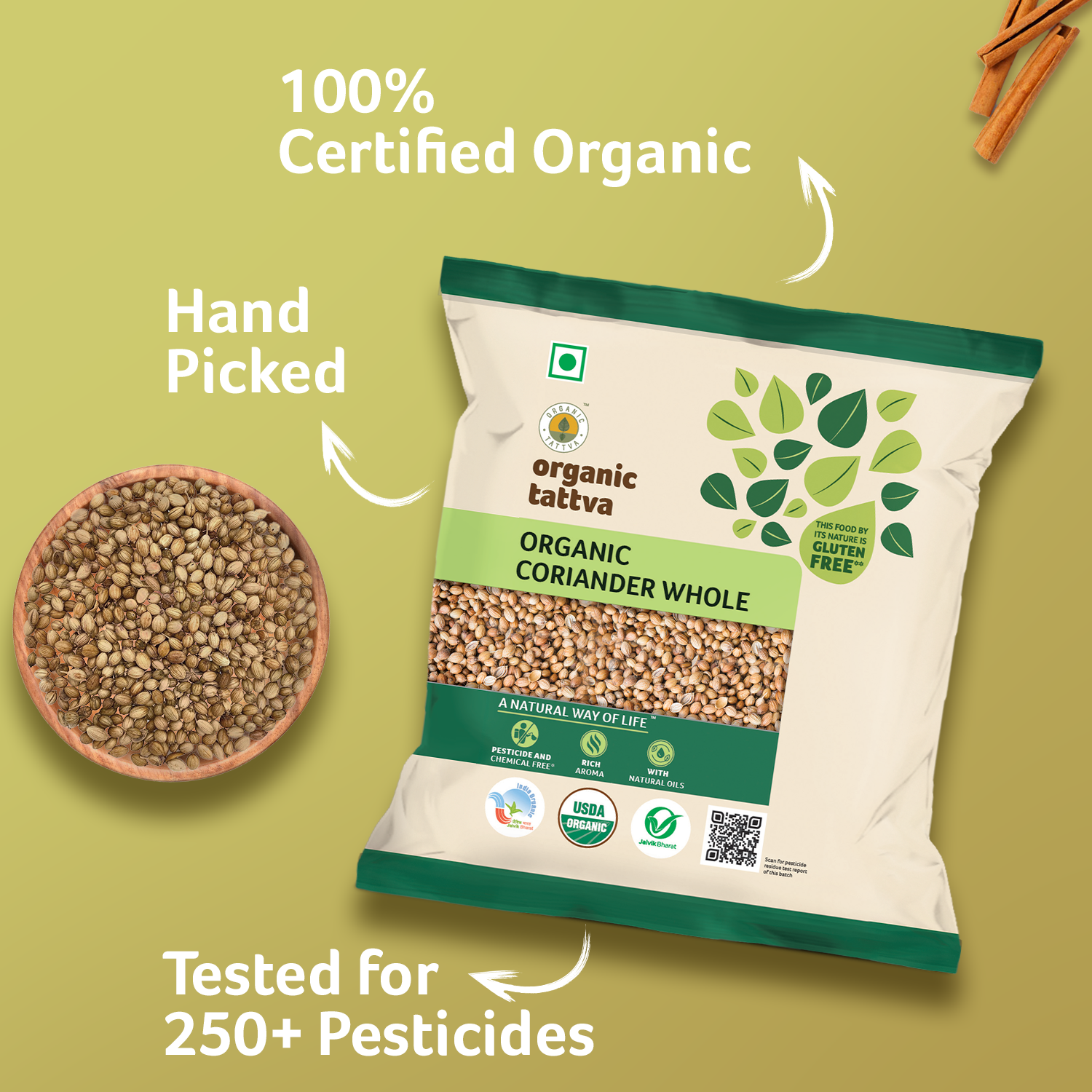 Organic Coriander Whole