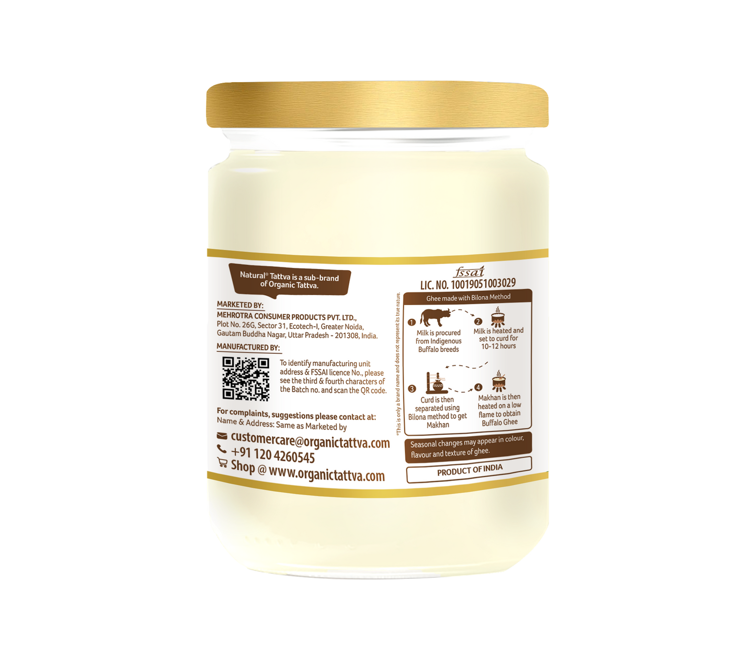 NATURAL TATTVA Buffalo Ghee
