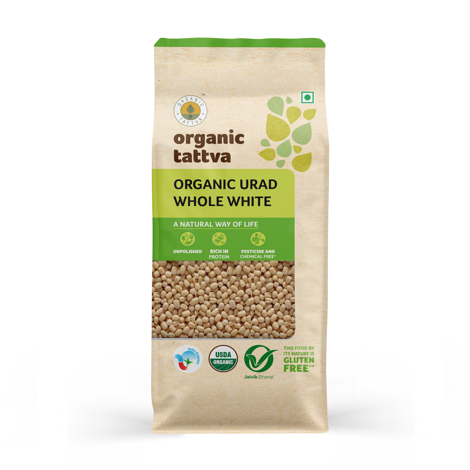 Organic Urad Dal Whole White