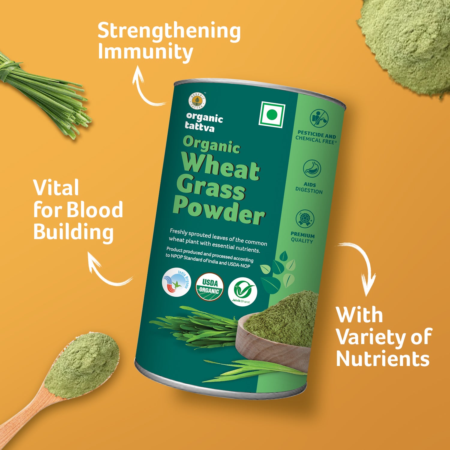Organic Wheat Grass Powder