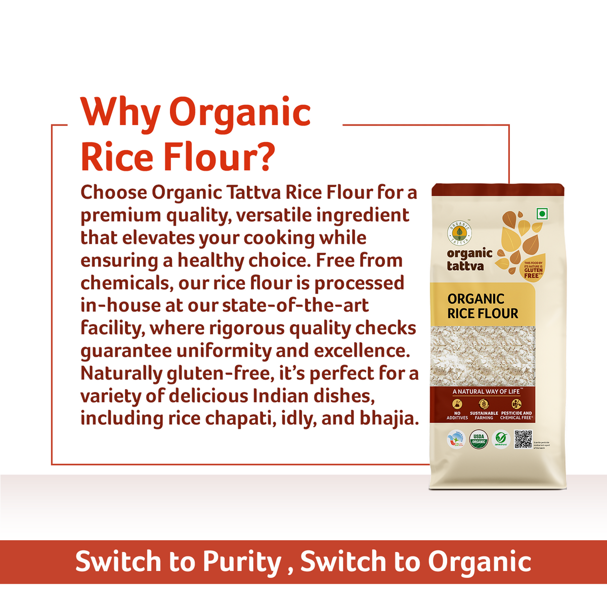 Only Rice Flour Buy Organic Rice Flour Online – Pure, Gluten-Free & Healthy – Organic ...