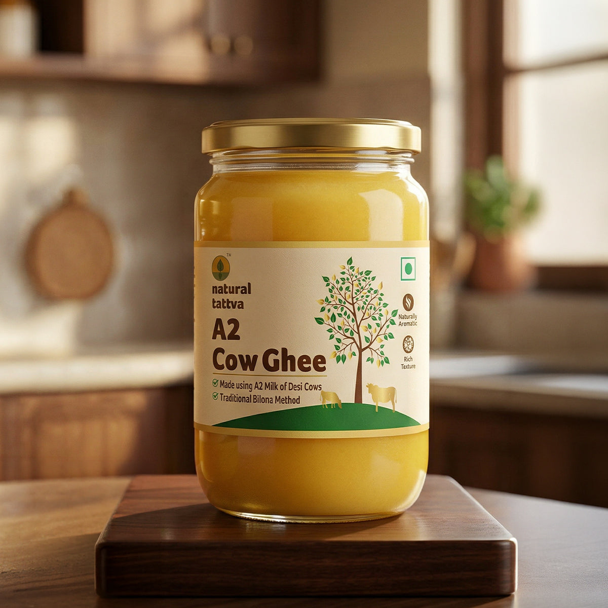 Natural Tattva A2 Cow Ghee - 1L