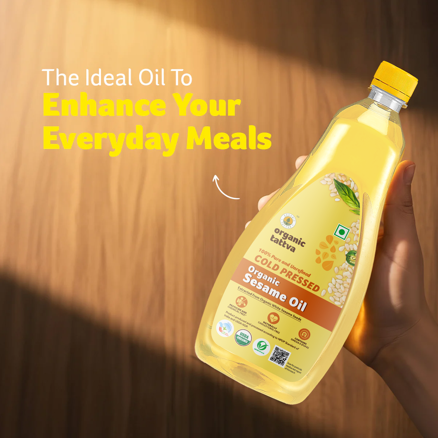 Organic Cold Pressed Sesame Oil